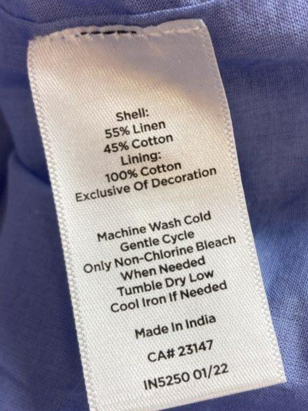Embroidered Linen Shift Dress - Picture 7 of 8